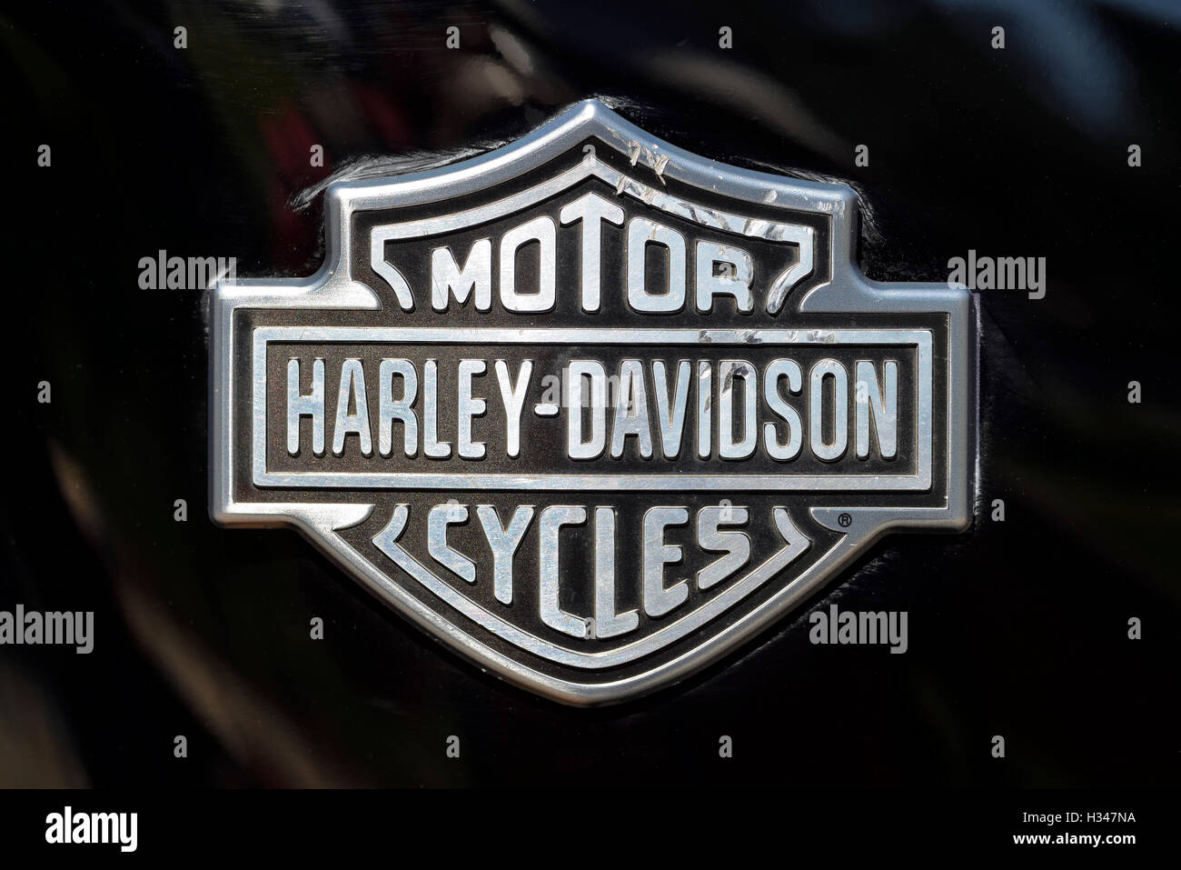 Harley-Davidson Abzeichen Stockfoto