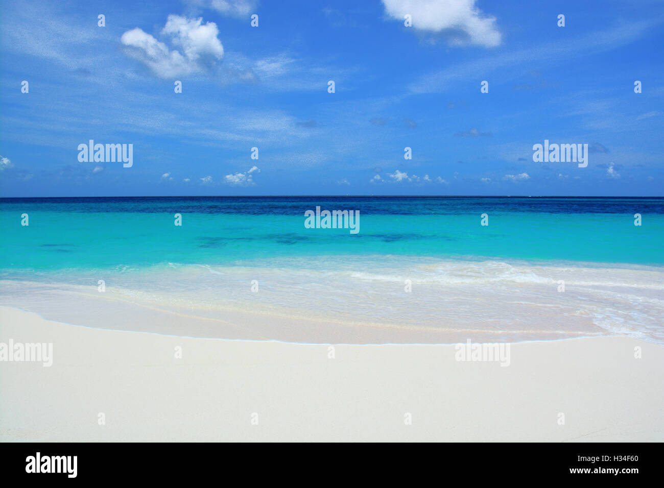 Naturherz in den Gewässern der Shoal Bay - Anguilla Stockfoto