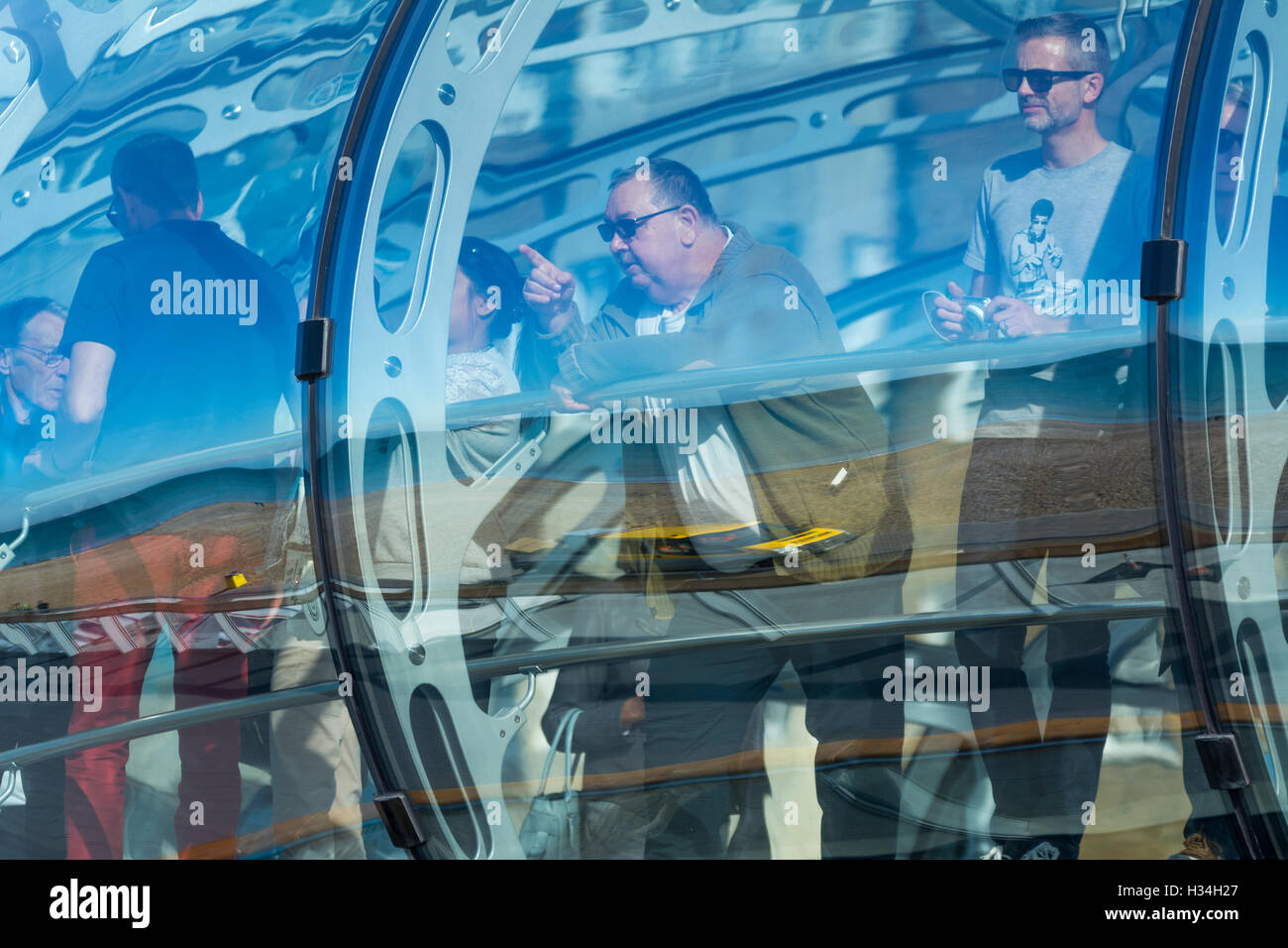 British Airways i360 Aussichtsturm anzeigen Pod in Brighton, East Sussex, England, UK. I360 Brighton i360. I360 Turm. Stockfoto