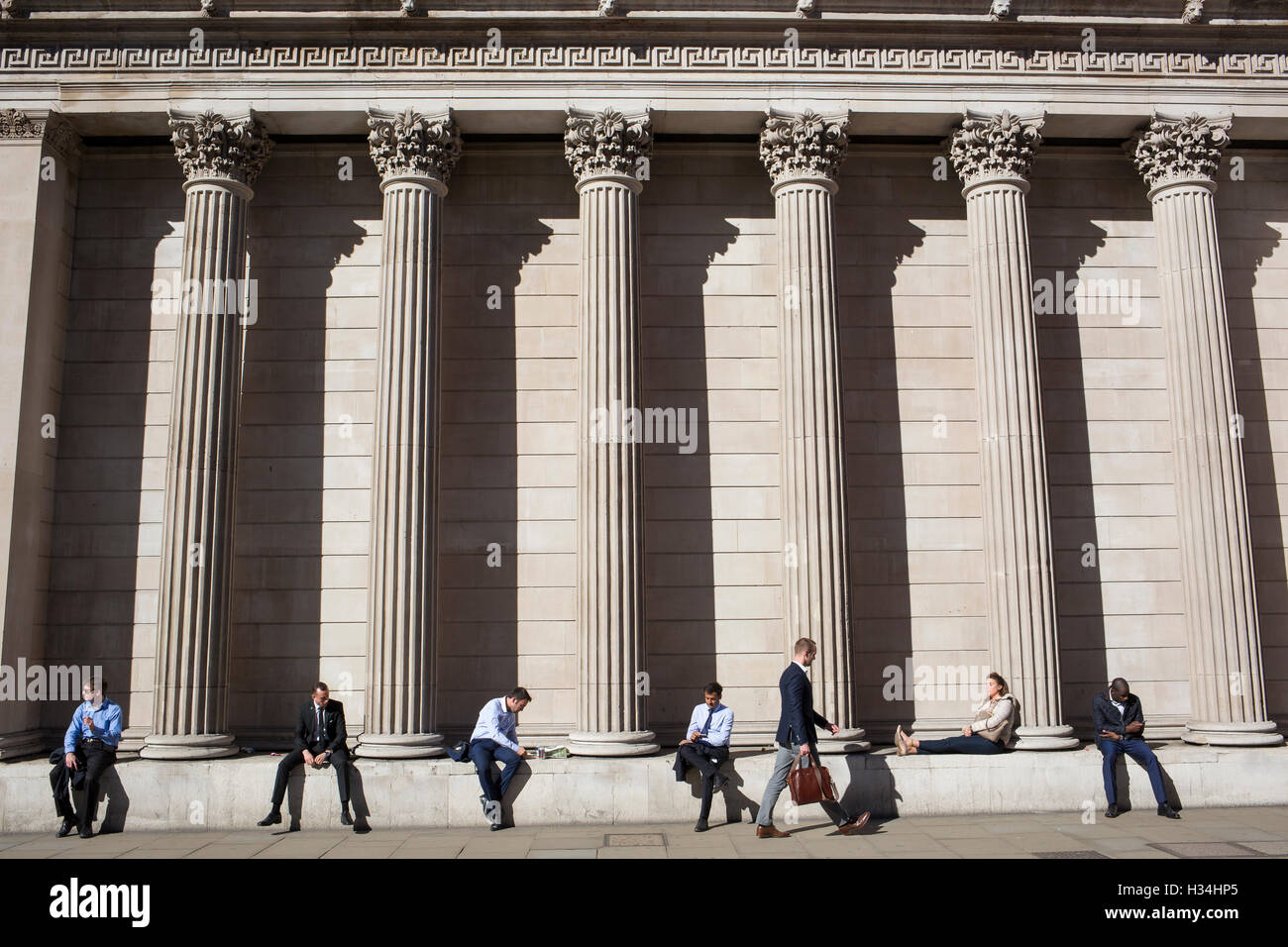 Bank of England, Threadneedle Street, London Außenansicht Stockfoto