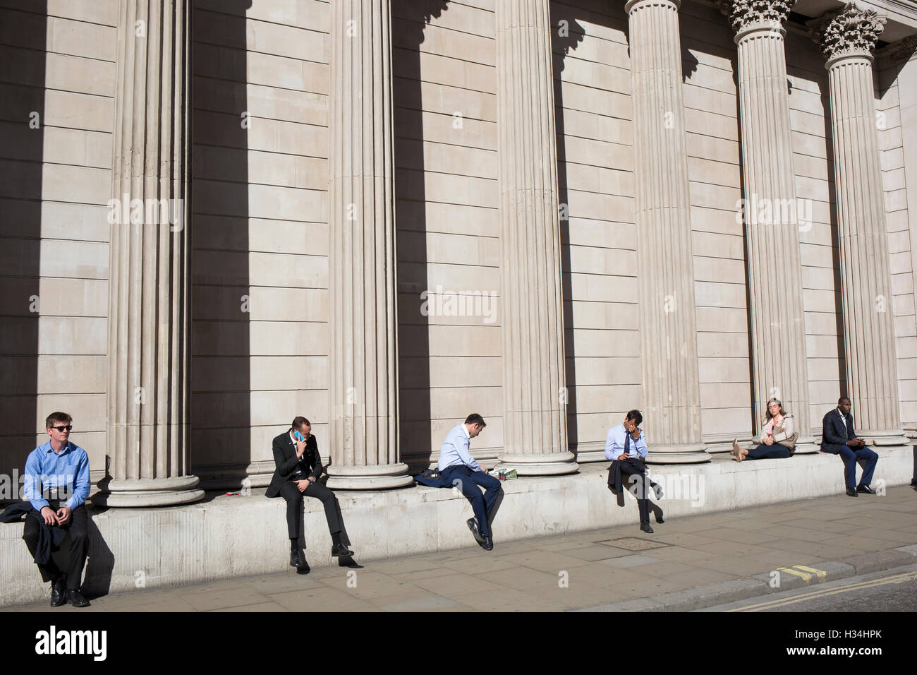 Bank of England, Threadneedle Street, London Außenansicht Stockfoto