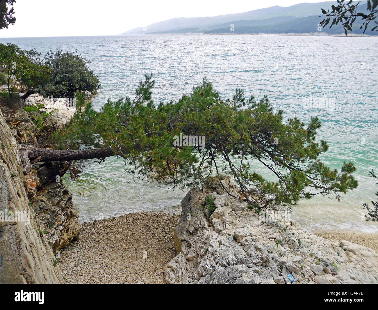 Rabac, Adria-Küste, Strand, Kroatien, Europa, 1 Stockfoto