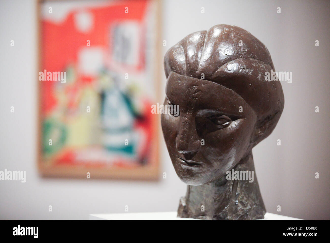 National Portrait Gallery, London, Großbritannien 5. Oktober 2016. Kopf einer Frau (Maria-Theresia) 1931. Picasso-Porträts in der National Portrait Gallery konzentriert sich auf seine Porträts von Menschen, die er kannte. Bildnachweis: Dinendra Haria/Alamy Live-Nachrichten Stockfoto
