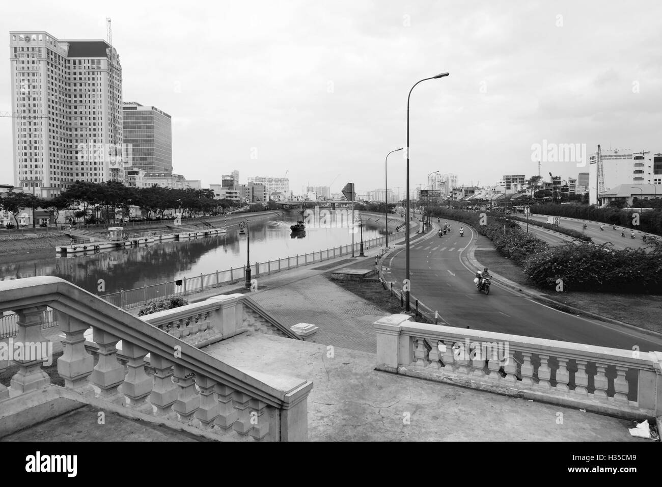 Stadtansicht von Ho Chi Minh/Saigon - Vietnam Stockfoto