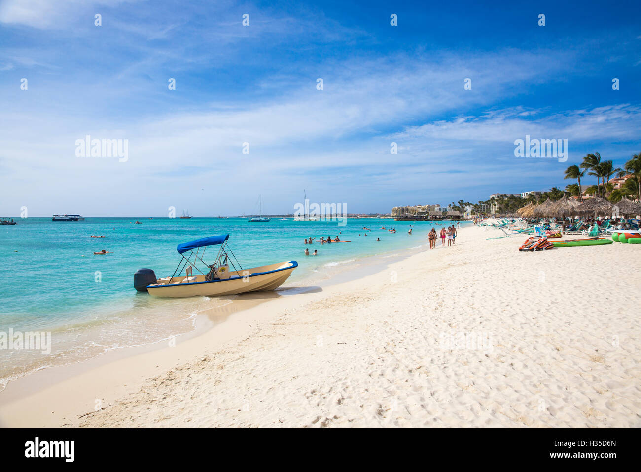 Palm Beach, Aruba, Niederländische Antillen, Caribbean Stockfoto