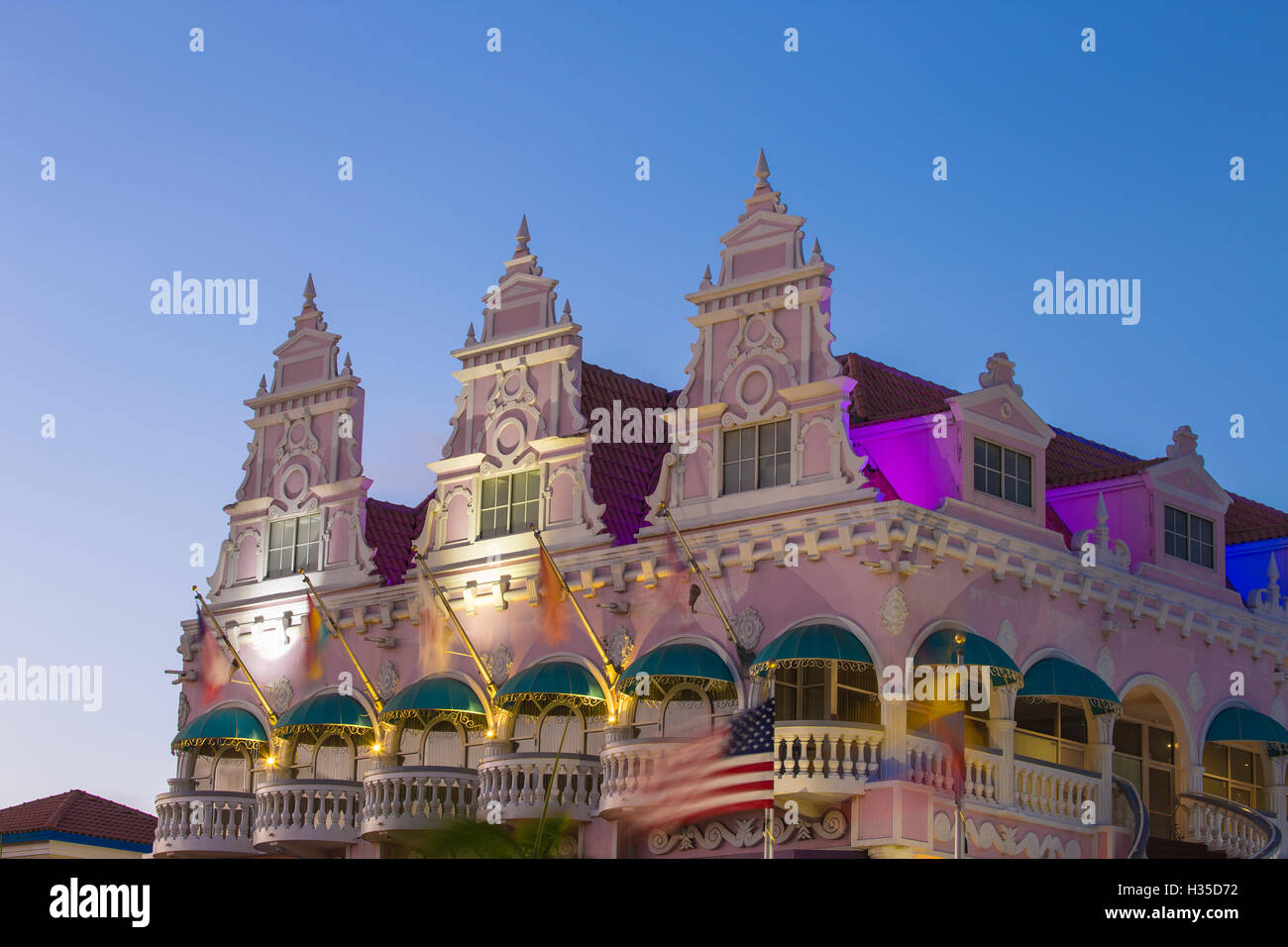 Royal Plaza Mall, Oranjestad, Aruba, Niederländische Antillen, Caribbean Stockfoto