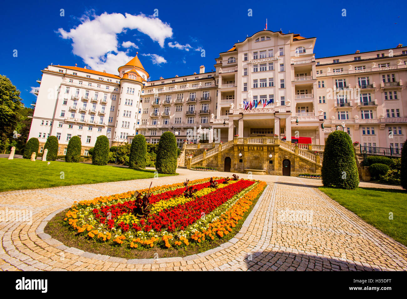 Hotel Imperial in Karlsbad, Böhmen, Tschechien Stockfoto