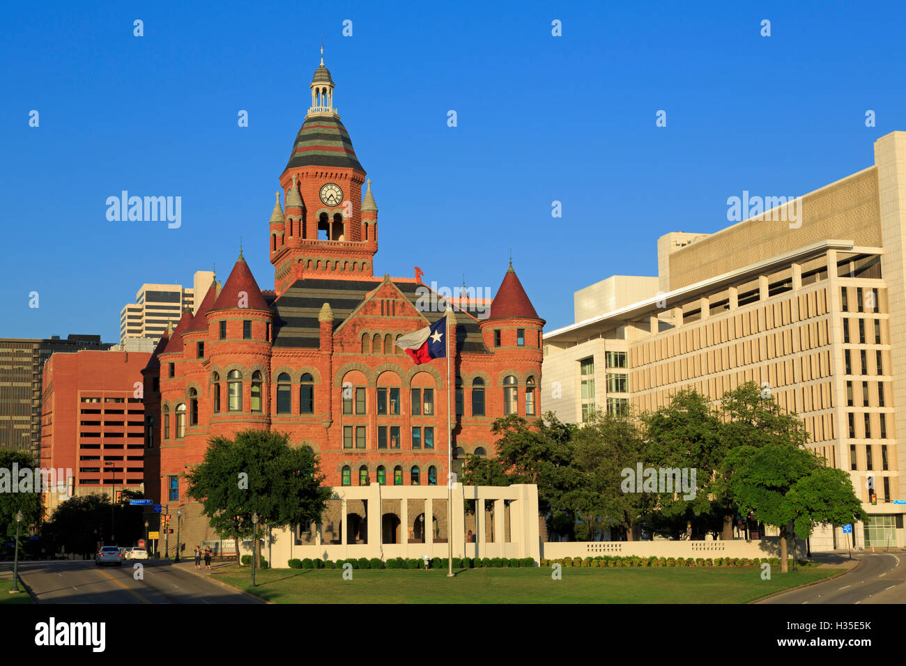 Old Red Museum, Dealey Plaza, Dallas, Texas, USA Stockfoto