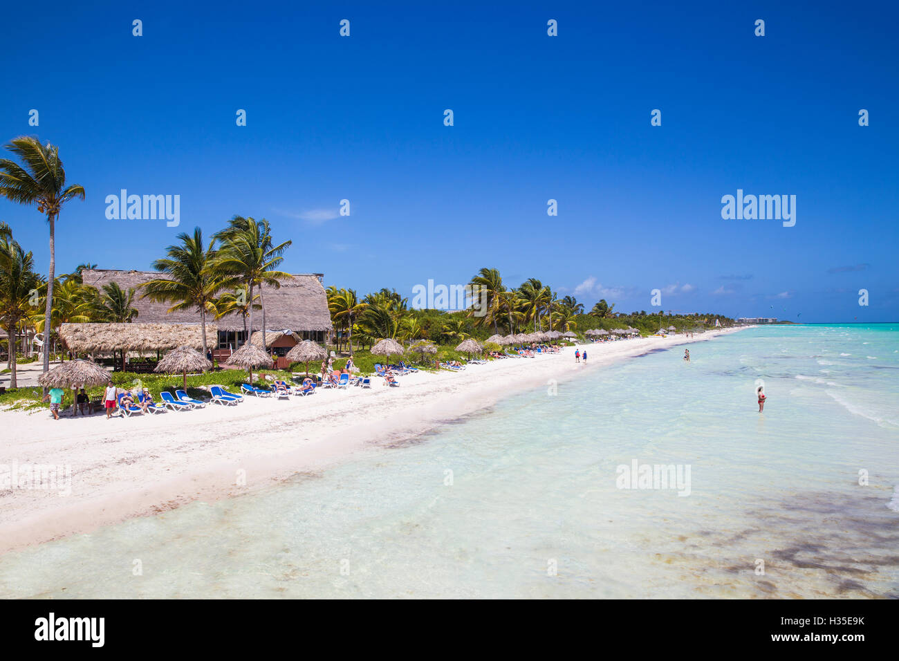 Playa El Paso, Cayo Guillermo, Jardines del Rey, Ciego de Avila Provinz, Kuba, West Indies, Karibik Stockfoto