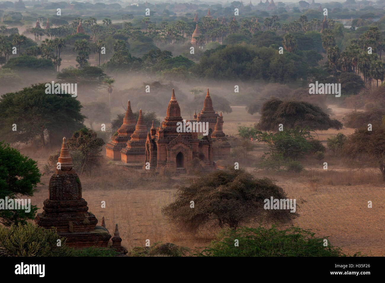 Ruinen von Bagan (Pagan), Myanmar (Burma) Stockfoto