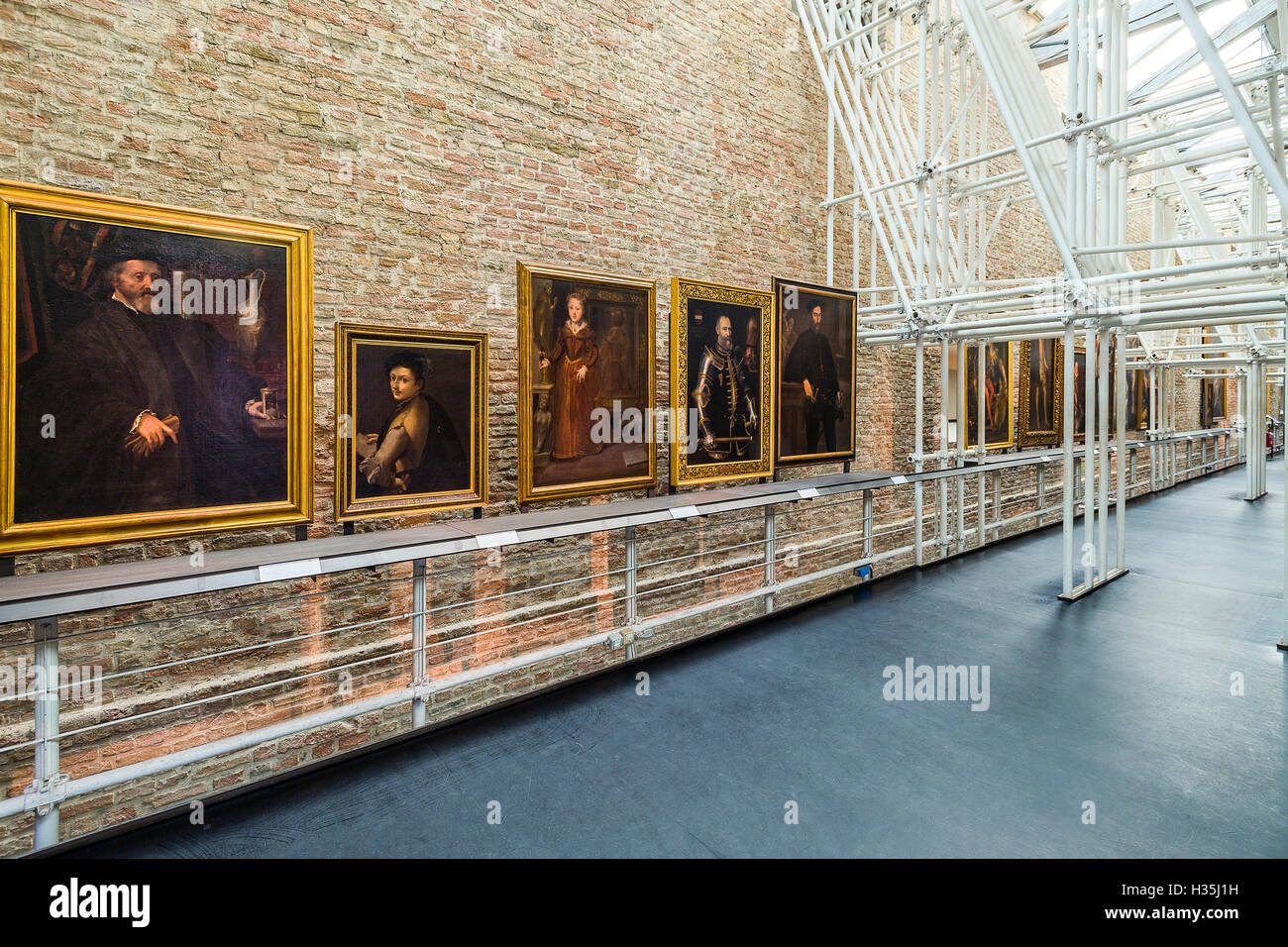 Italien Emilia Romagna Parma Museum Pol der Pilotta - Nationalgalerie Nordflügel des zweiten Stockwerks- Stockfoto