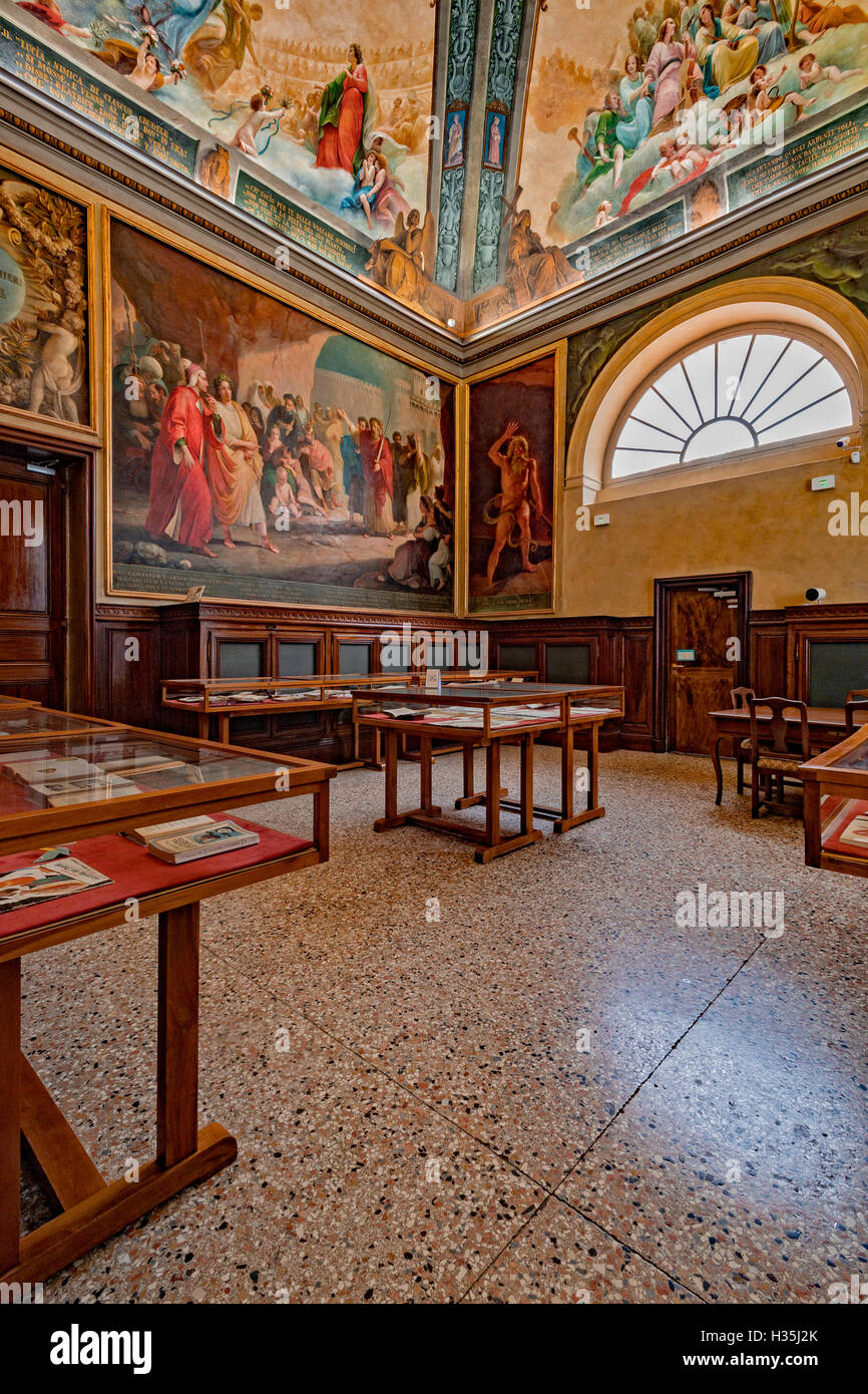 Italien Emilia Romagna Parma Museum Pol der die Pilotta-pfälzische Bibliothek Dante Halle Stockfoto