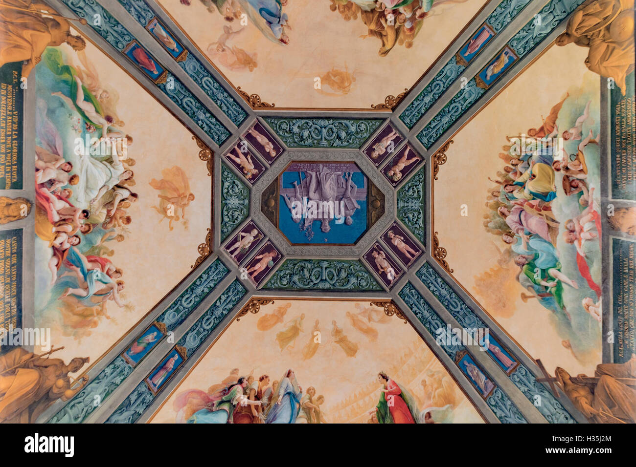 Italien Emilia Romagna Parma Museum Pol der die Pilotta-pfälzische Bibliothek Dante Halle Stockfoto