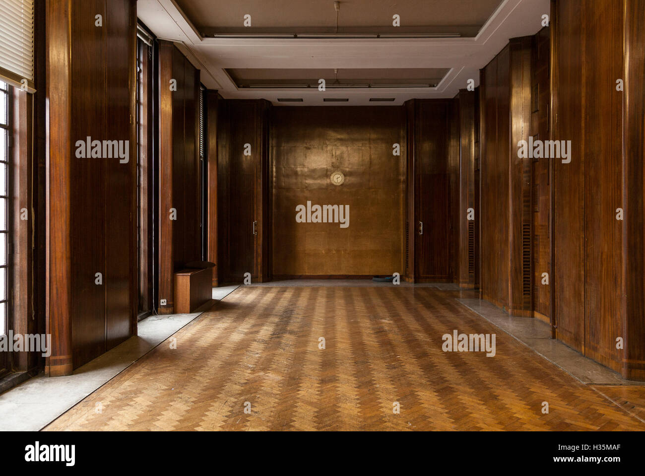 Innenansicht von Hornsey Rathaus, Crouch End, England, mit Reginald Harold Uren. Stockfoto