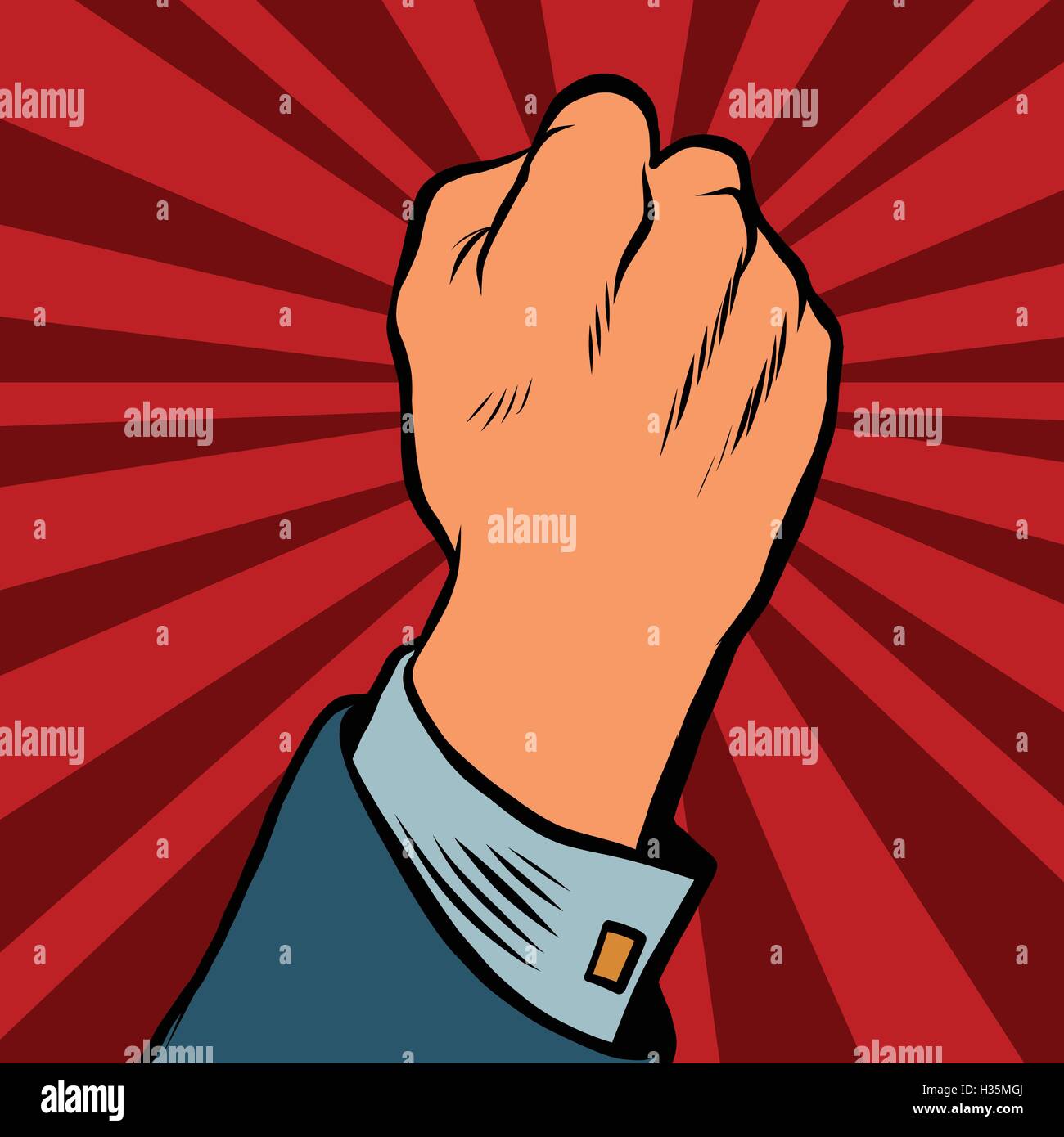 Pop Art Retro-Faust Stock Vektor