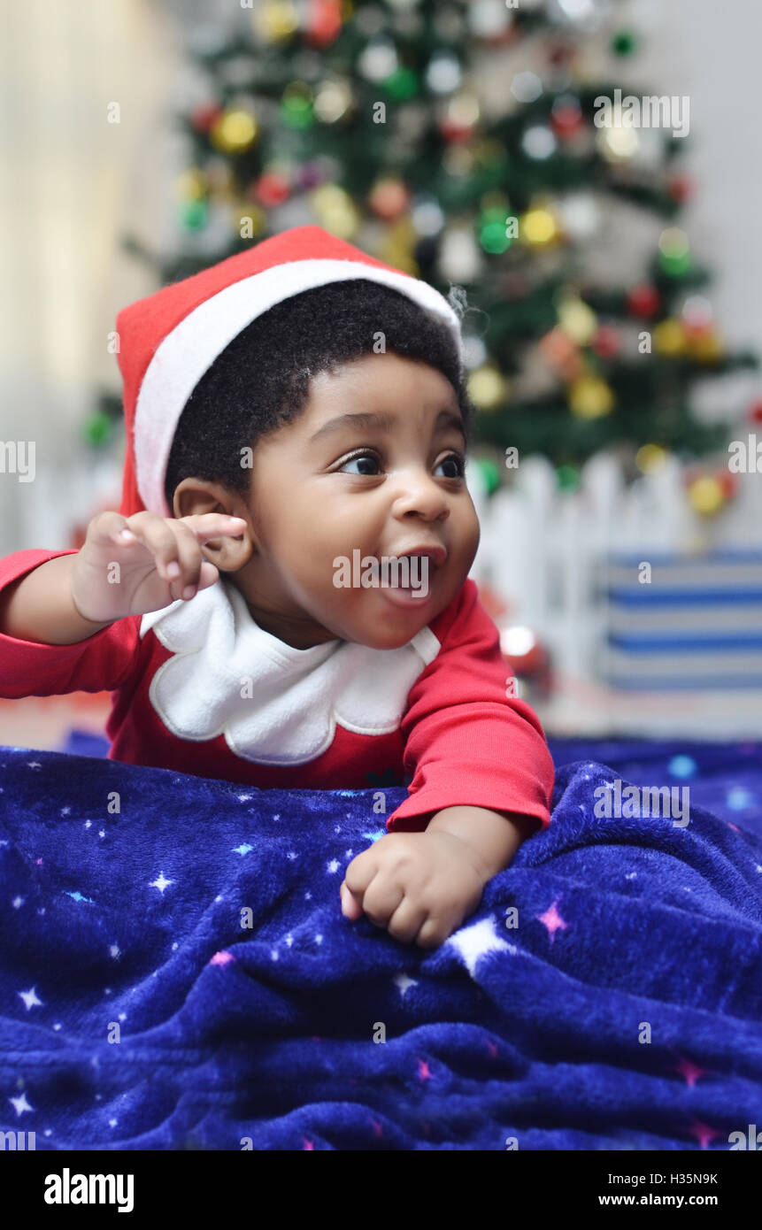 Santa Baby eine schöne Zeit Stockfoto