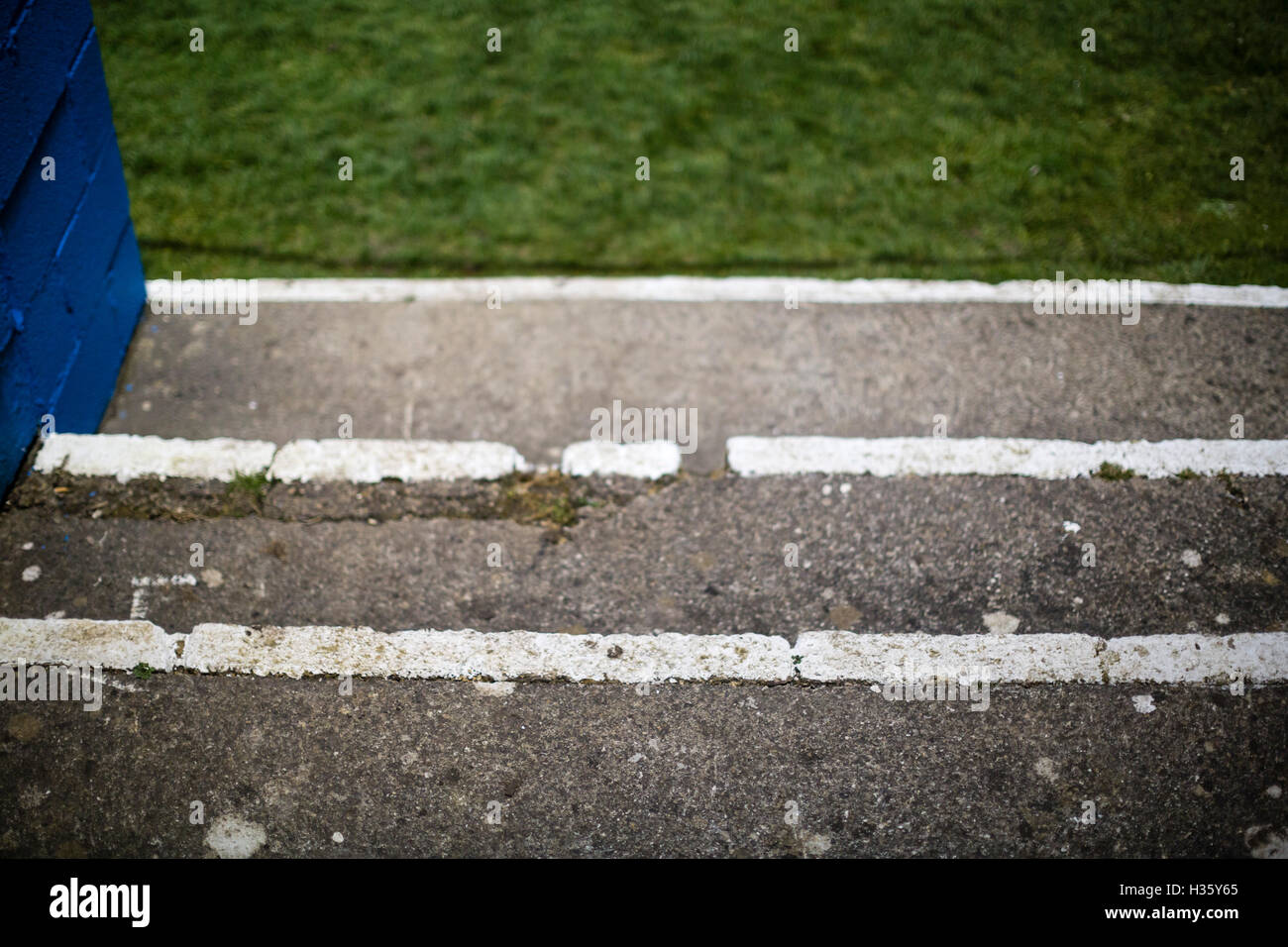 Lokalen Fußball Match und Lage Fotografie. Brimcombe & Thrupp FC. Stockfoto