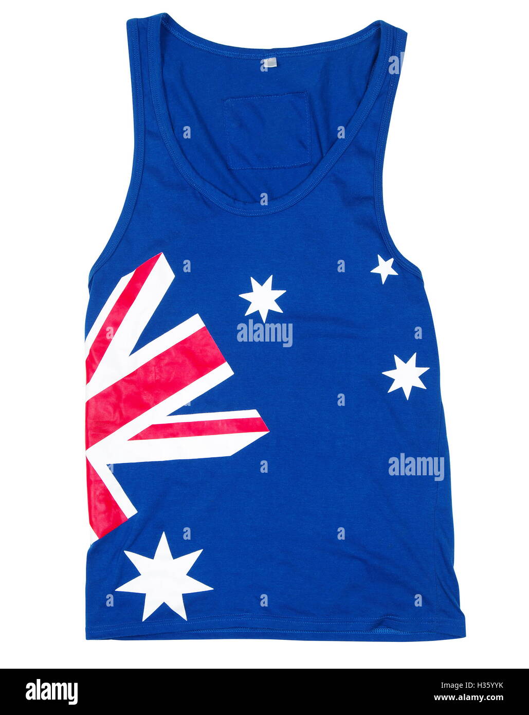 australische Hemd auf weiß Stockfoto