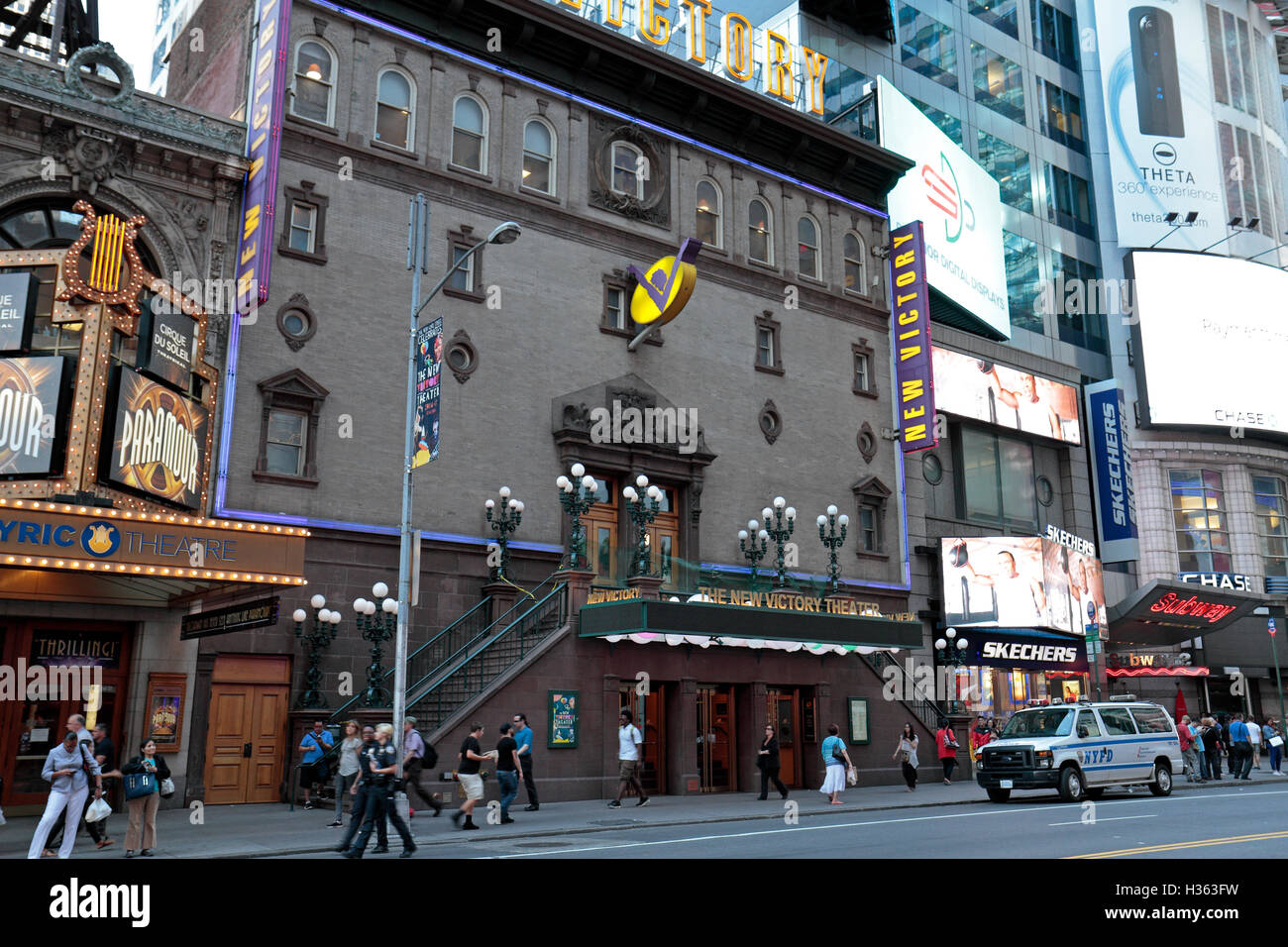 Die neue Victory Theatre, 209 West 42nd Street, Manhattan, New York City, New York, Vereinigte Staaten von Amerika. Stockfoto