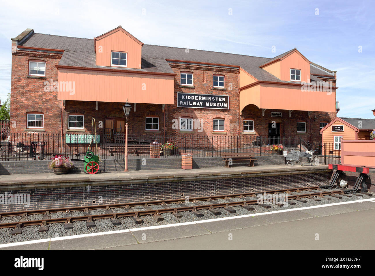 Kidderminster Stadt Eisenbahnmuseum in Worcester, einem Ort der britischen Eisenbahn Nostalgie. Stockfoto