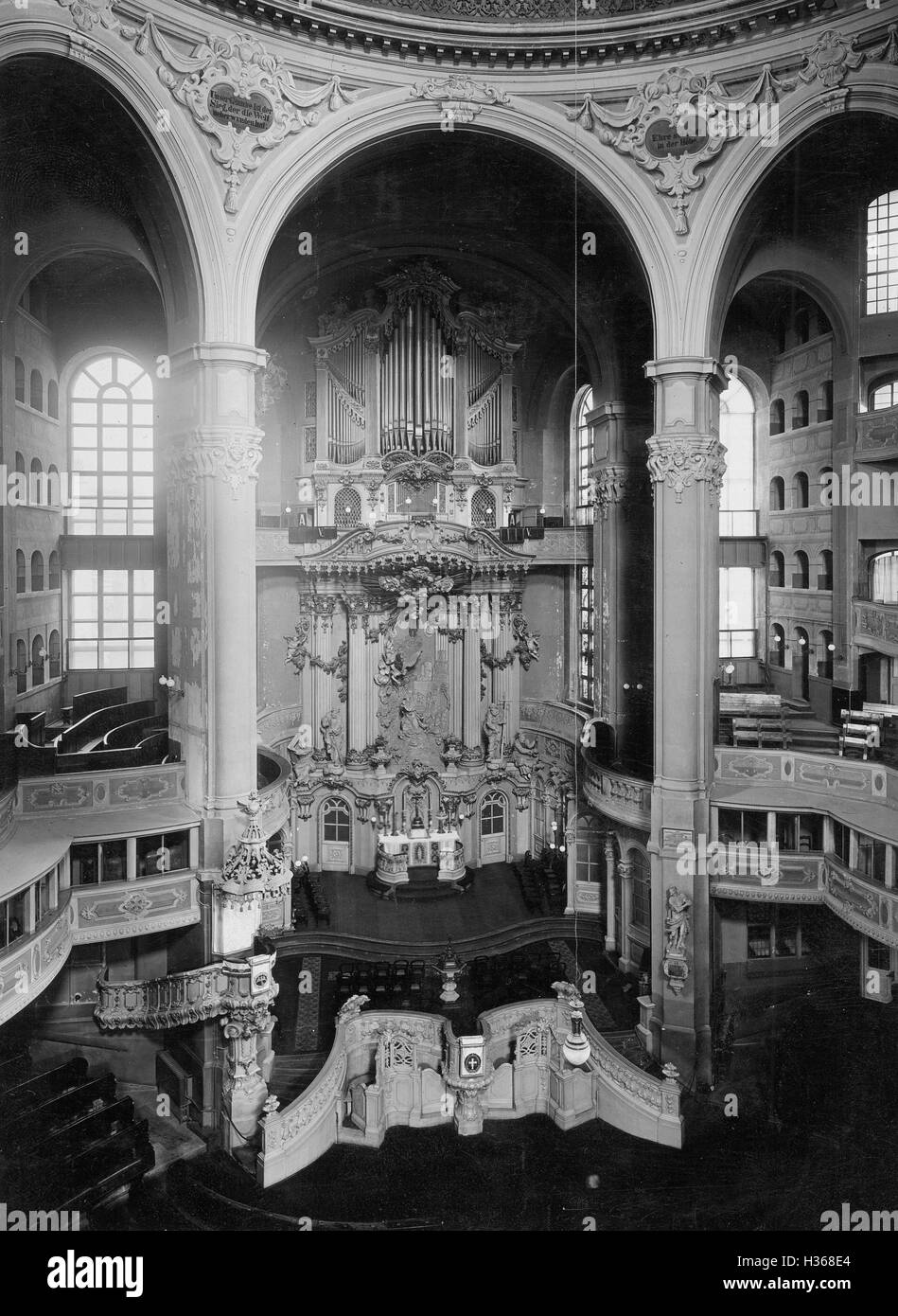 Die Frauenkirche in Dresden, 1938 Stockfoto