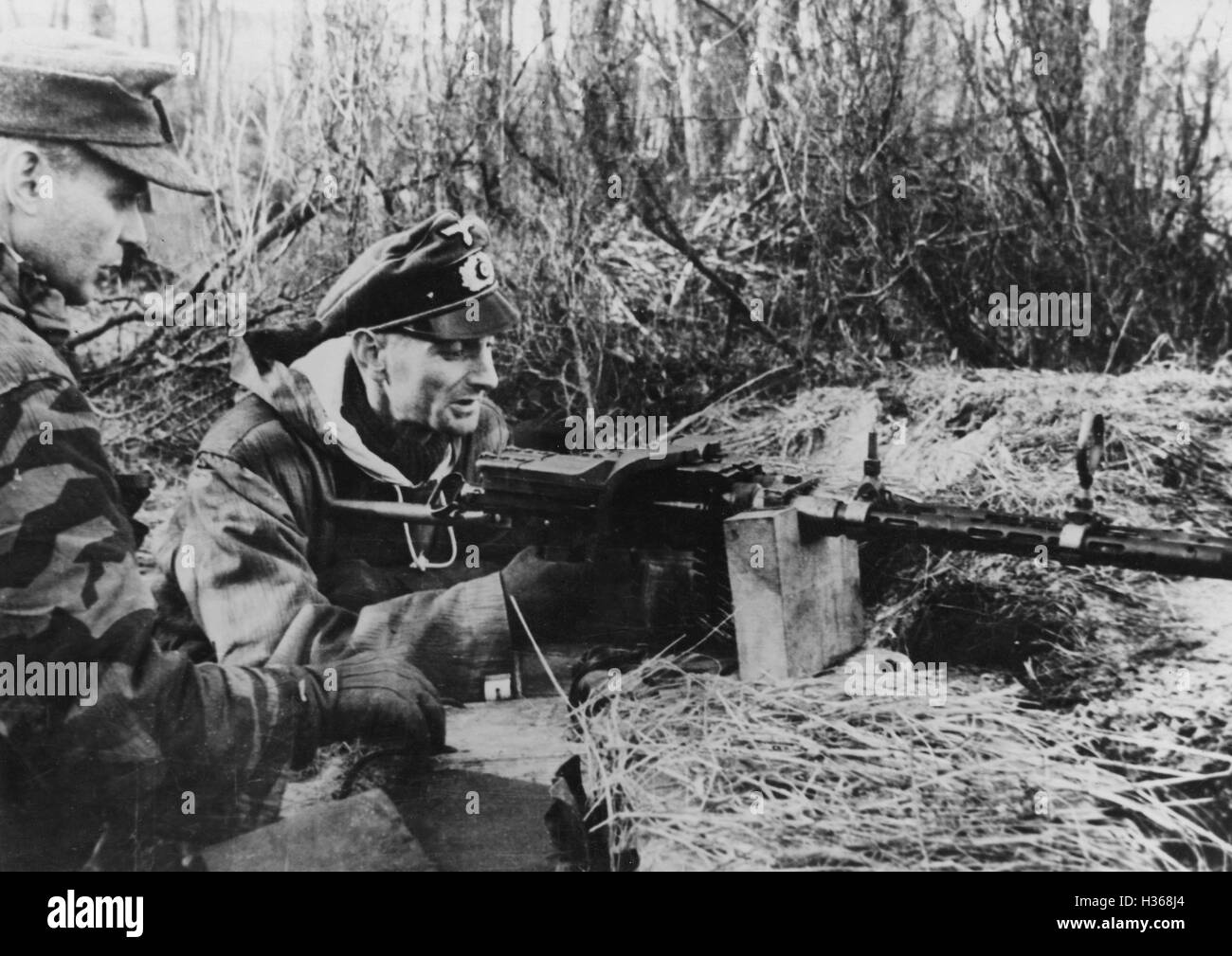 Deutsche Position entlang der Oder, 1945 Stockfoto