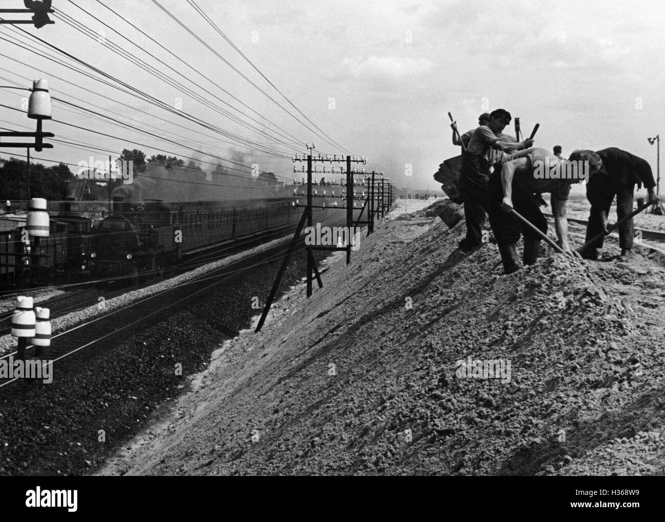 "Tschechische"Fremdarbeiter"in Berlin, 1939" Stockfoto