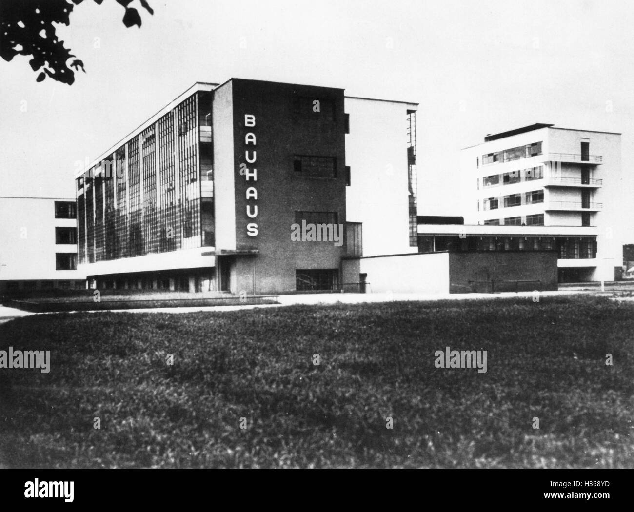 Das Bauhausgebäude in Dessau Stockfoto