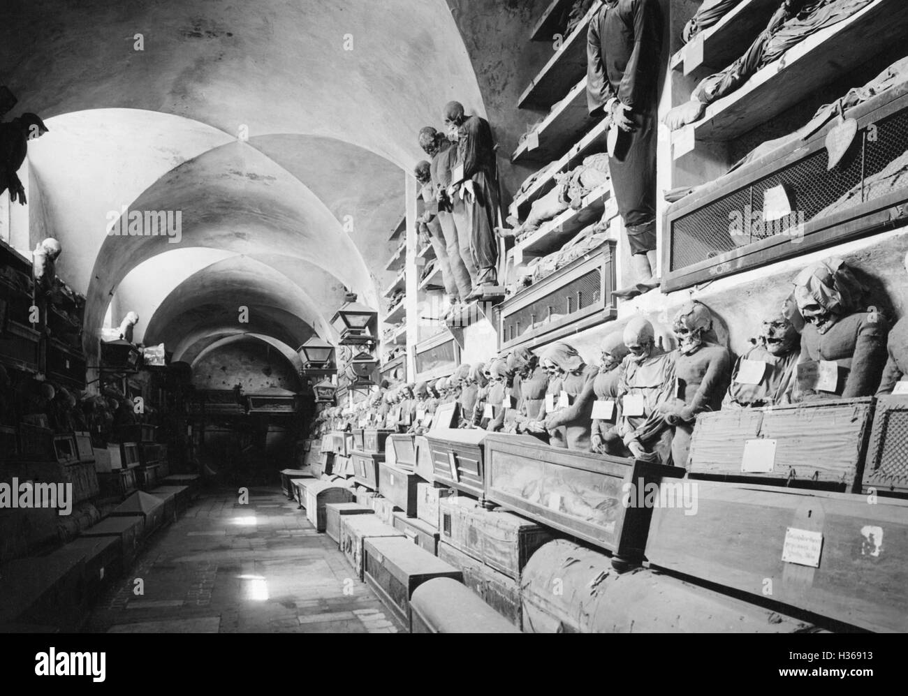Die Kapuziner Katakomben von Palermo (Le Catacombe dei Capuccini) Stockfoto
