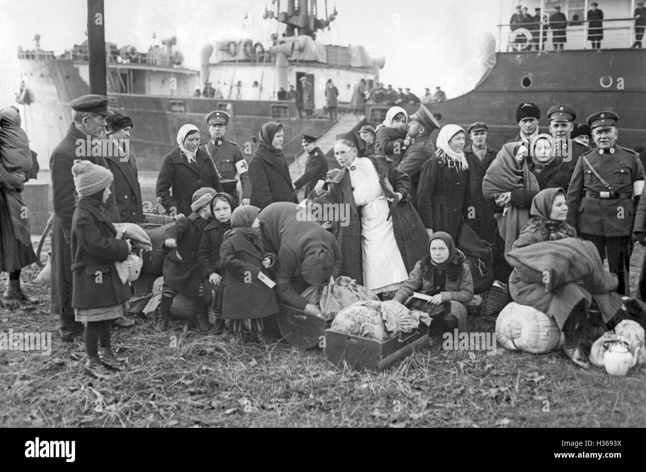 Emigration von deutschen Siedlern aus Russland, 1929 Stockfoto