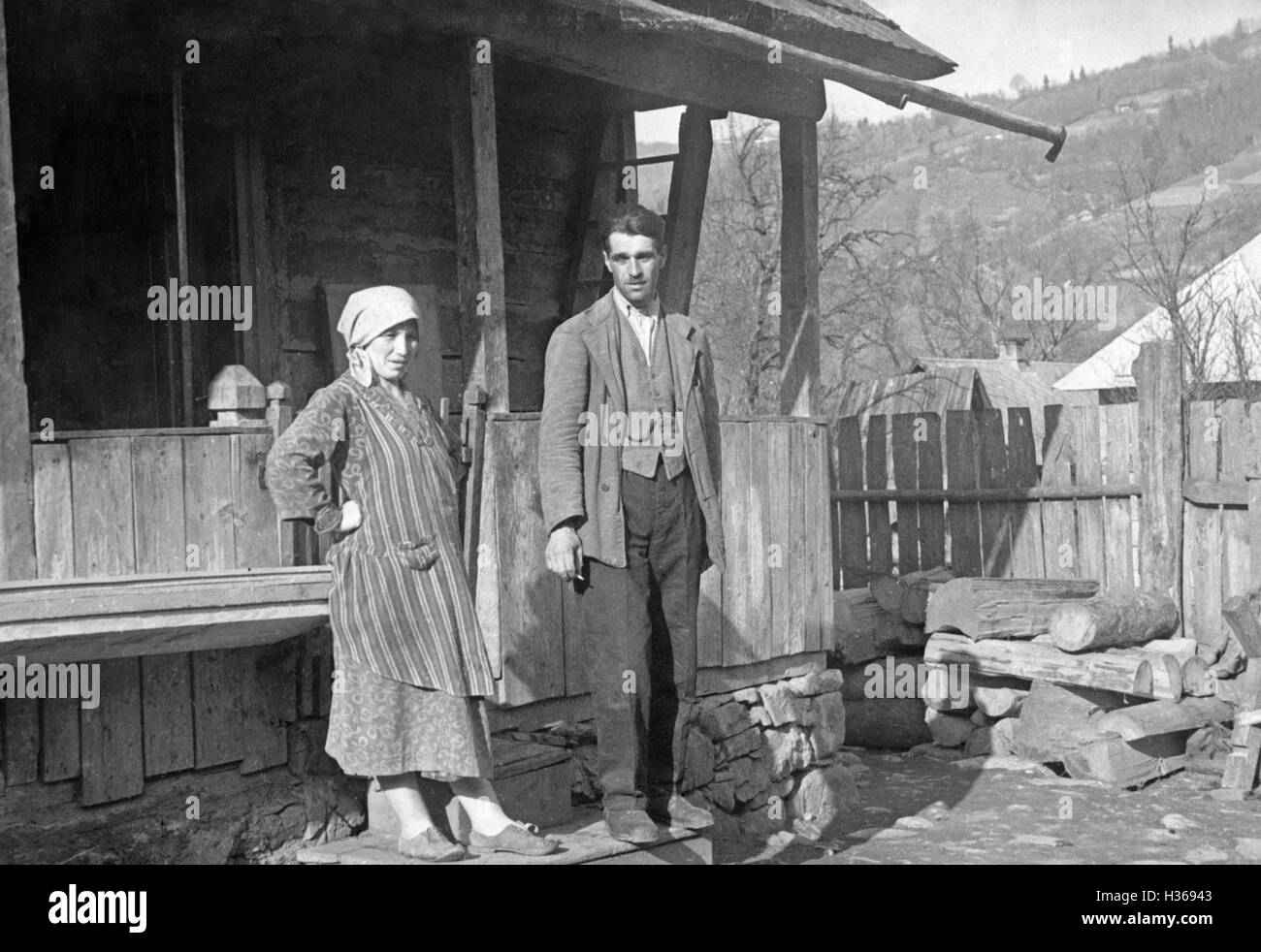 Deutsche Siedler in Russland, 1938 Stockfoto
