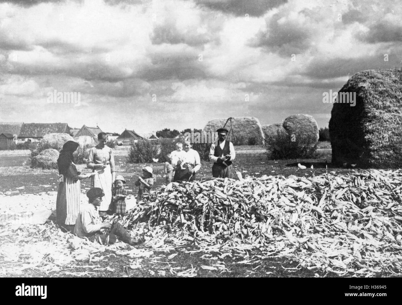 Deutsche Siedler in Russland, 1927 Stockfoto
