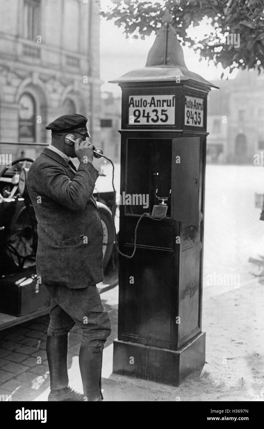 Auto-Call Feld in Potsdam, 1926 Stockfoto