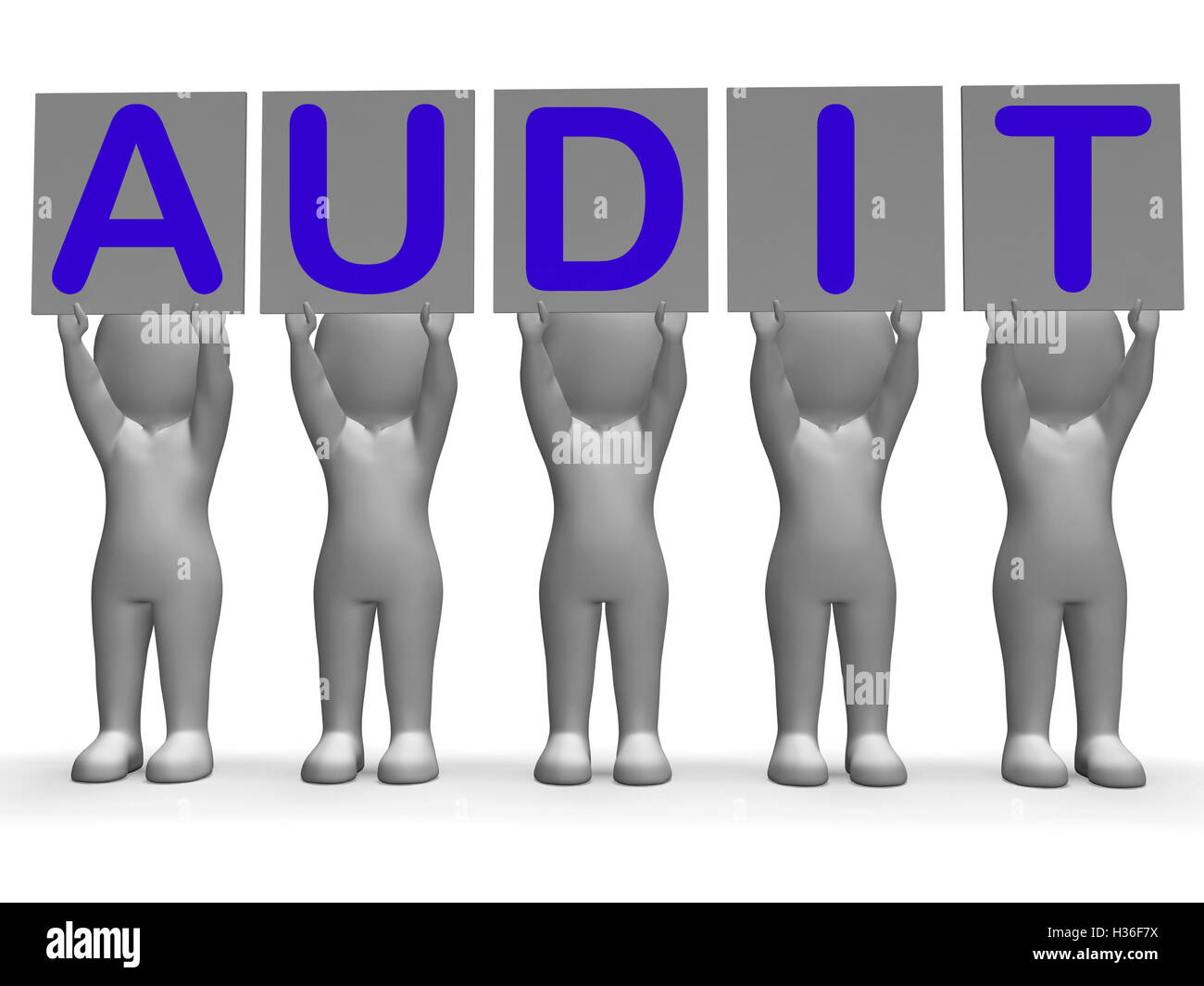 Audit-Banner bedeutet finanzielle Publikum oder Inspektion Stockfoto