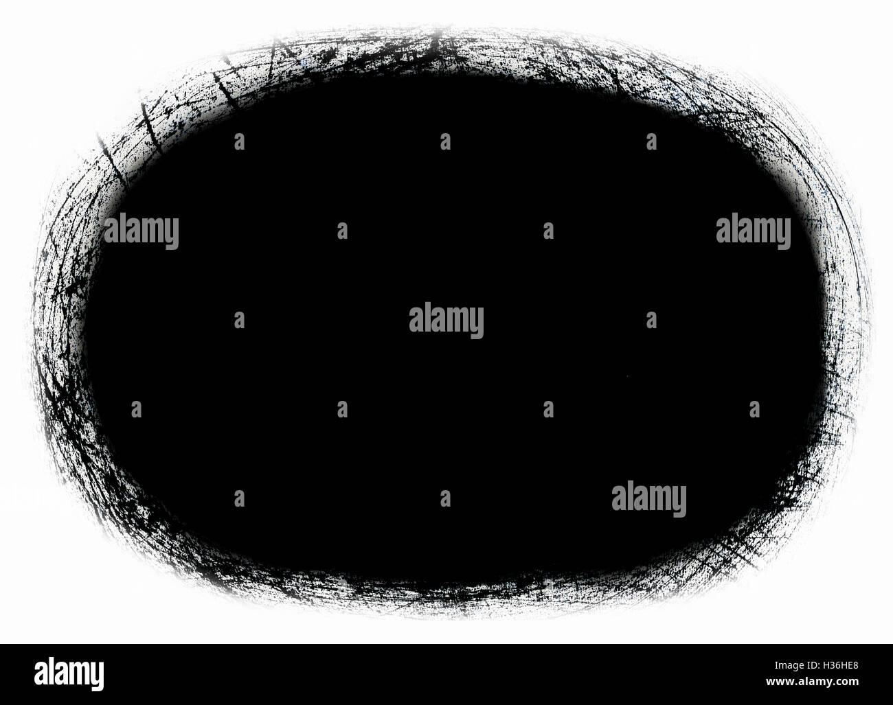 Zusammenfassung Hintergrund - schwarzes Loch - Rahmen aus Kritzeleien - Layer für Foto-editor Stockfoto