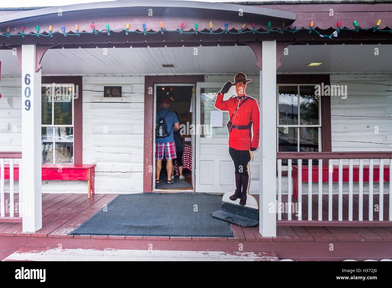 RCMP Museum, Canmore, Alberta, Kanada Stockfoto