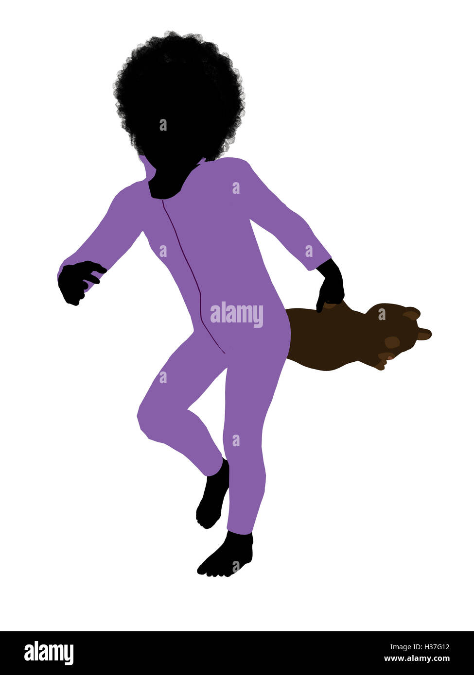 Peter von Peter Pan Silhouette Abbildung Stockfoto
