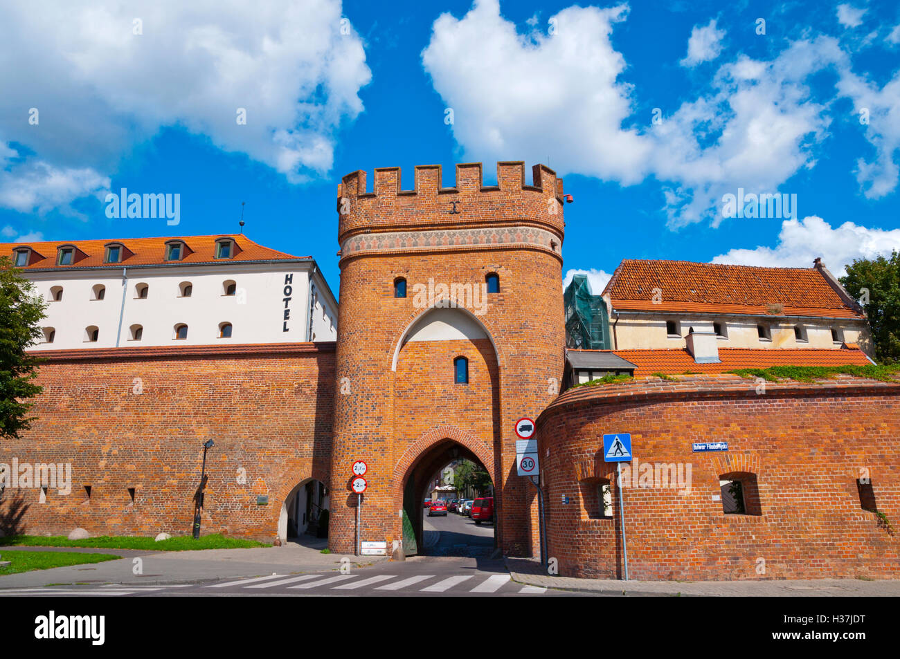 Brama Mostowa, Brücke, Tor, Altstadt, Torun, Pommern, Polen Stockfoto