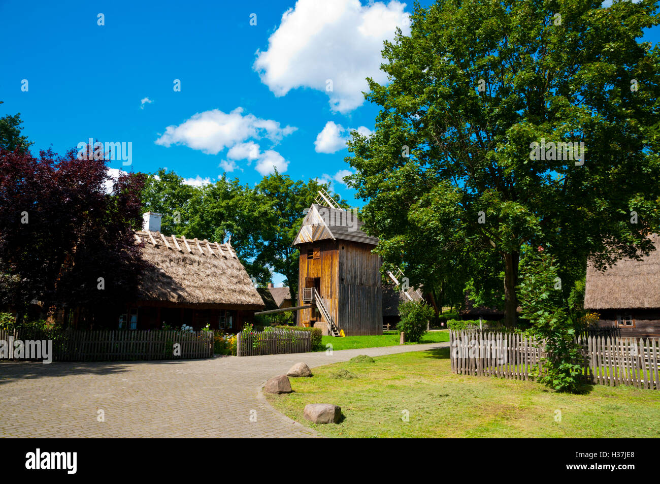 Ethnographische Park, Muzeum Etnograficzne, Museum Thnography, Torun, Pommern, Polen Stockfoto