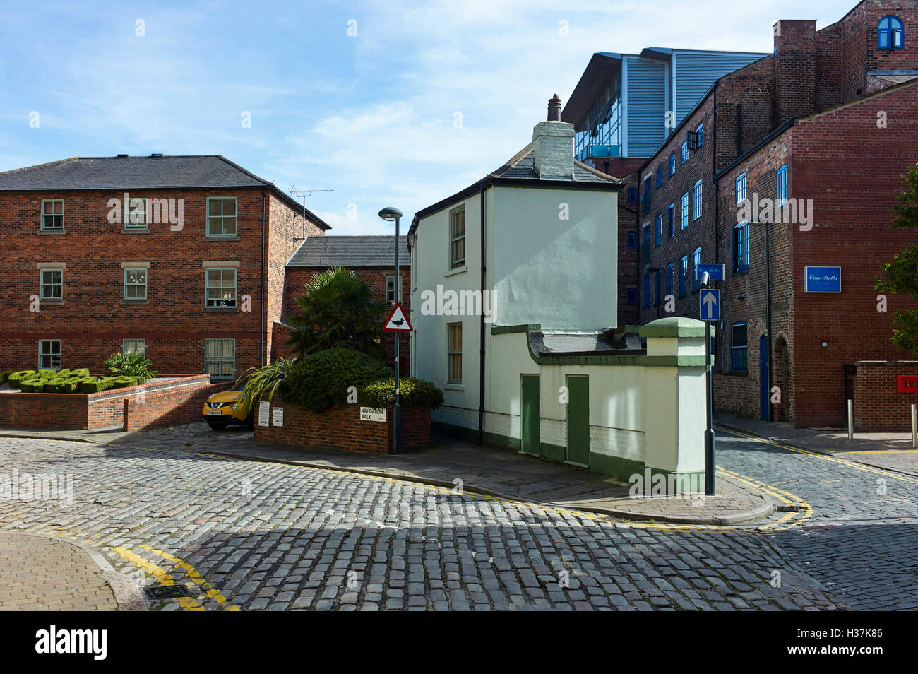 Navigation Fuß in Leeds Stockfoto