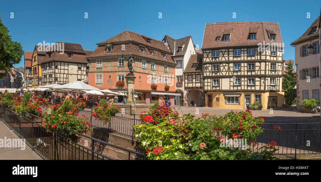 Platzieren Sie de l ' ancienne Douane, Colmar, Elsass, Frankreich Stockfoto