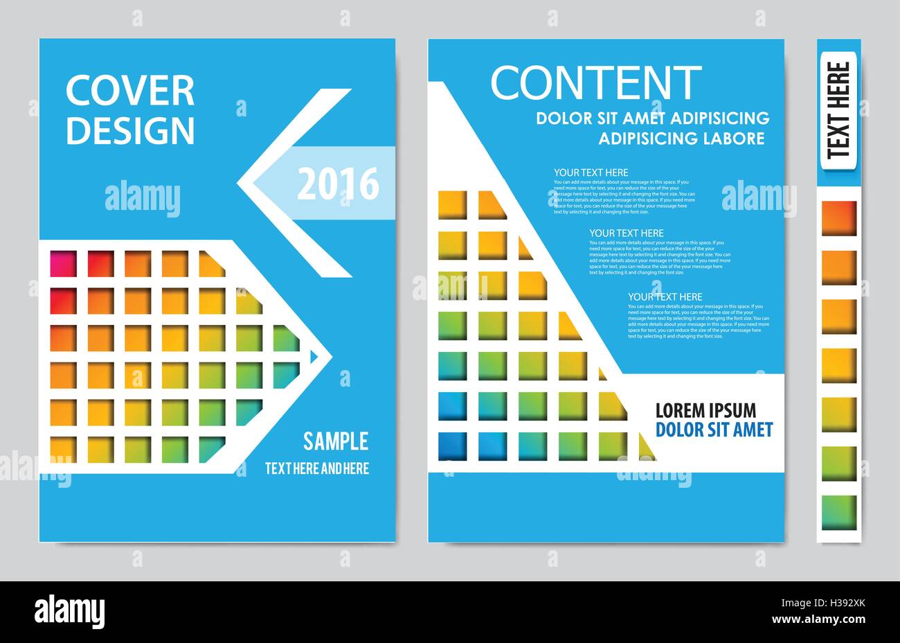 Buch-Präsentation-Layout-Design-Vorlage-Hintergrund zu decken Stock Vektor