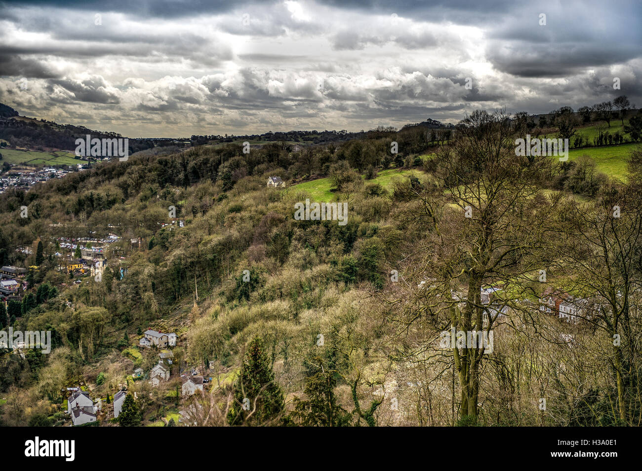 Abraham Höhen Land Seite Wolken Stockfoto