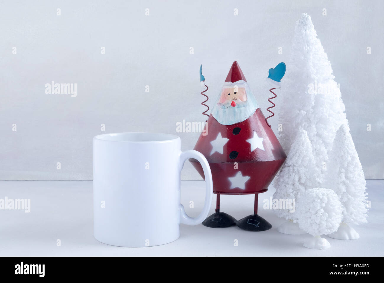 Weihnachten Stil Kaffee Becher mockup Stockfoto