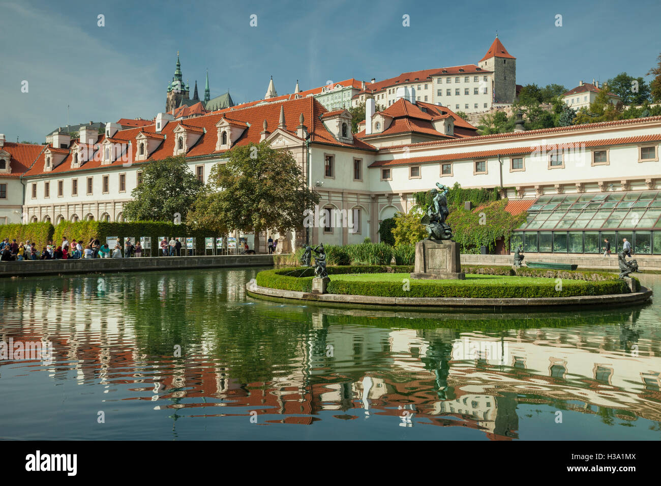 Wallenstein-Gärten und Hradschin in Prag, Tschechien. Stockfoto
