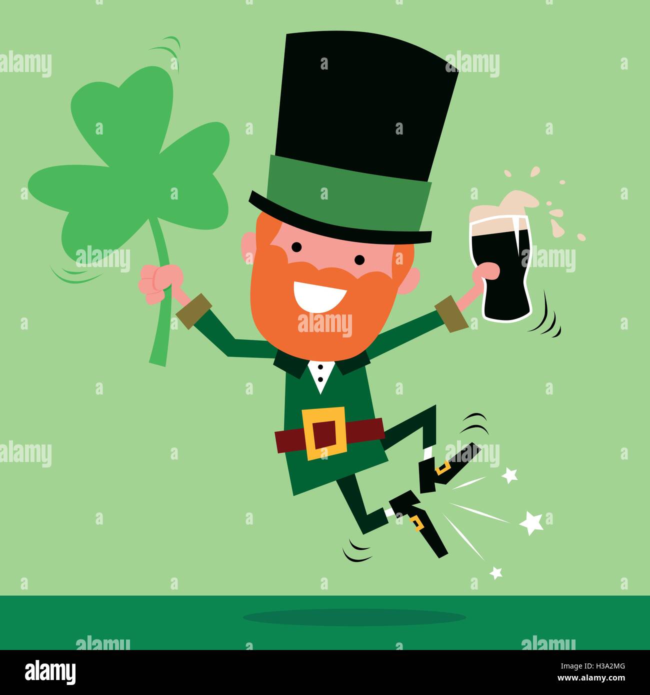 Kobold feiern St. Patricks Day Stock Vektor