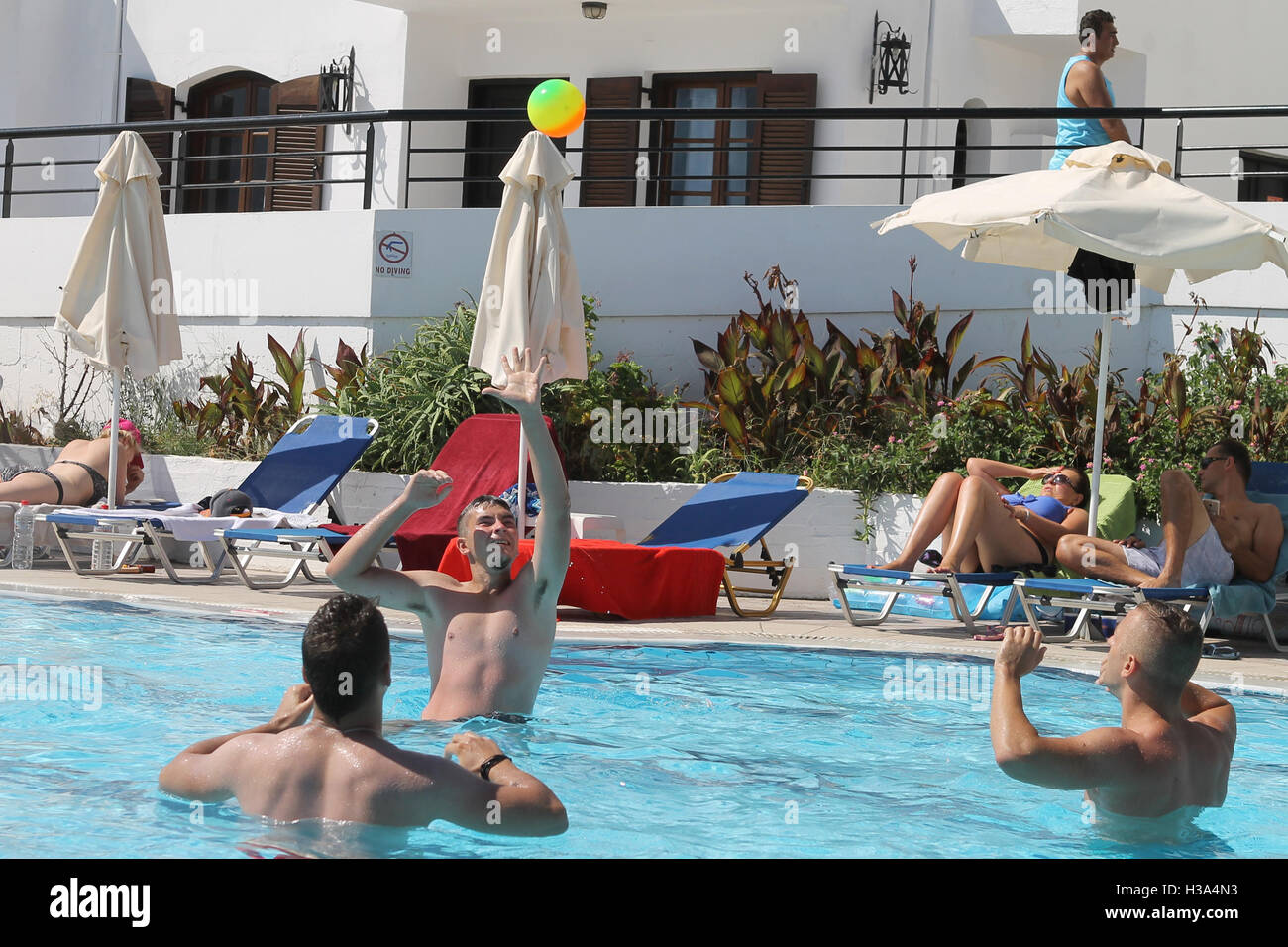 Szenen aus der Horizon beach Hotel Stalida-Stalis-Kreta Stockfoto