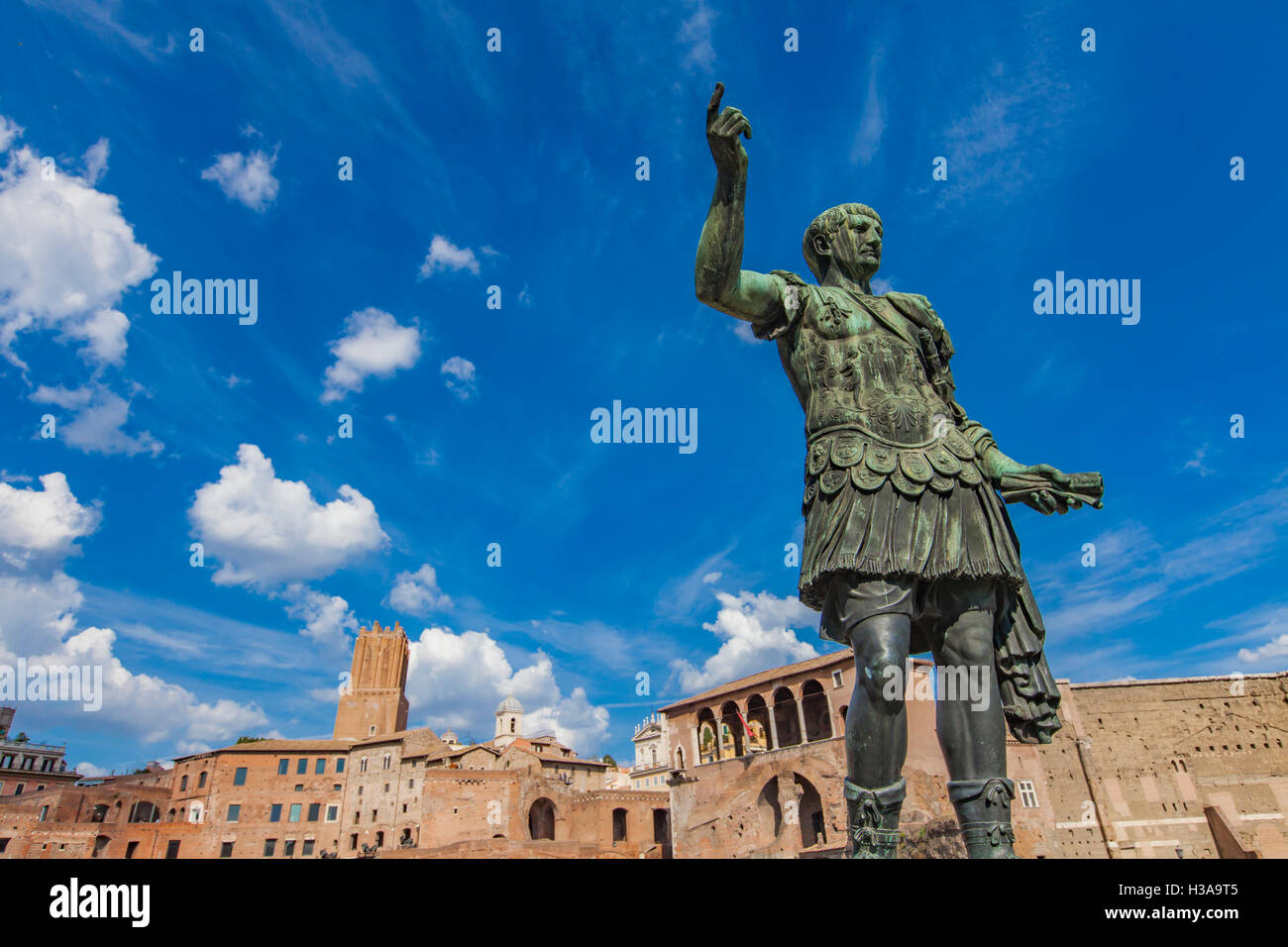 Gaius Julius Caesar war ein römischer Feldherr und Staatsmann. Stockfoto