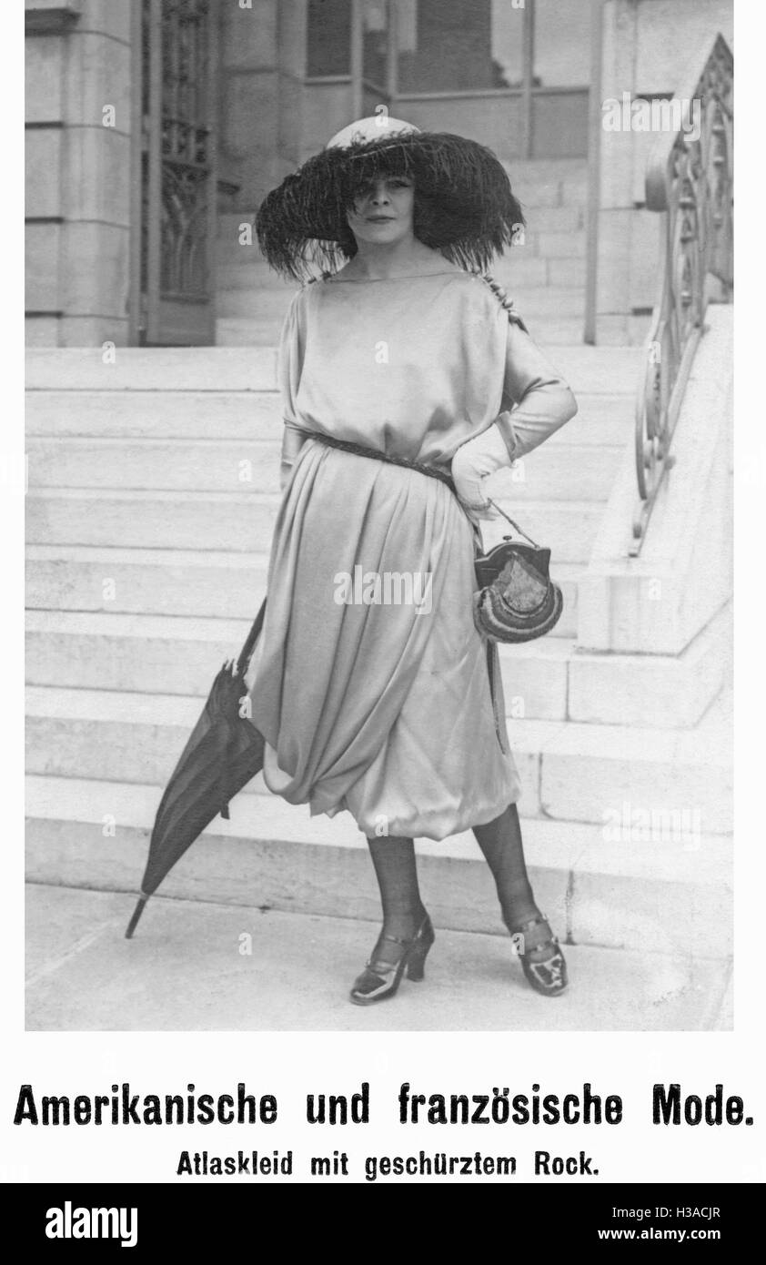 Amerikanische und französische Damenmode, 1920 Stockfoto
