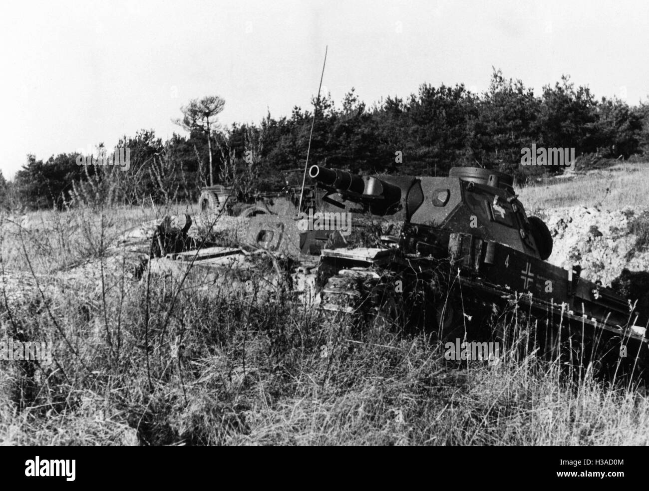 Deutsche Panzer IV während der westlichen Kampagne, 1940 Stockfoto